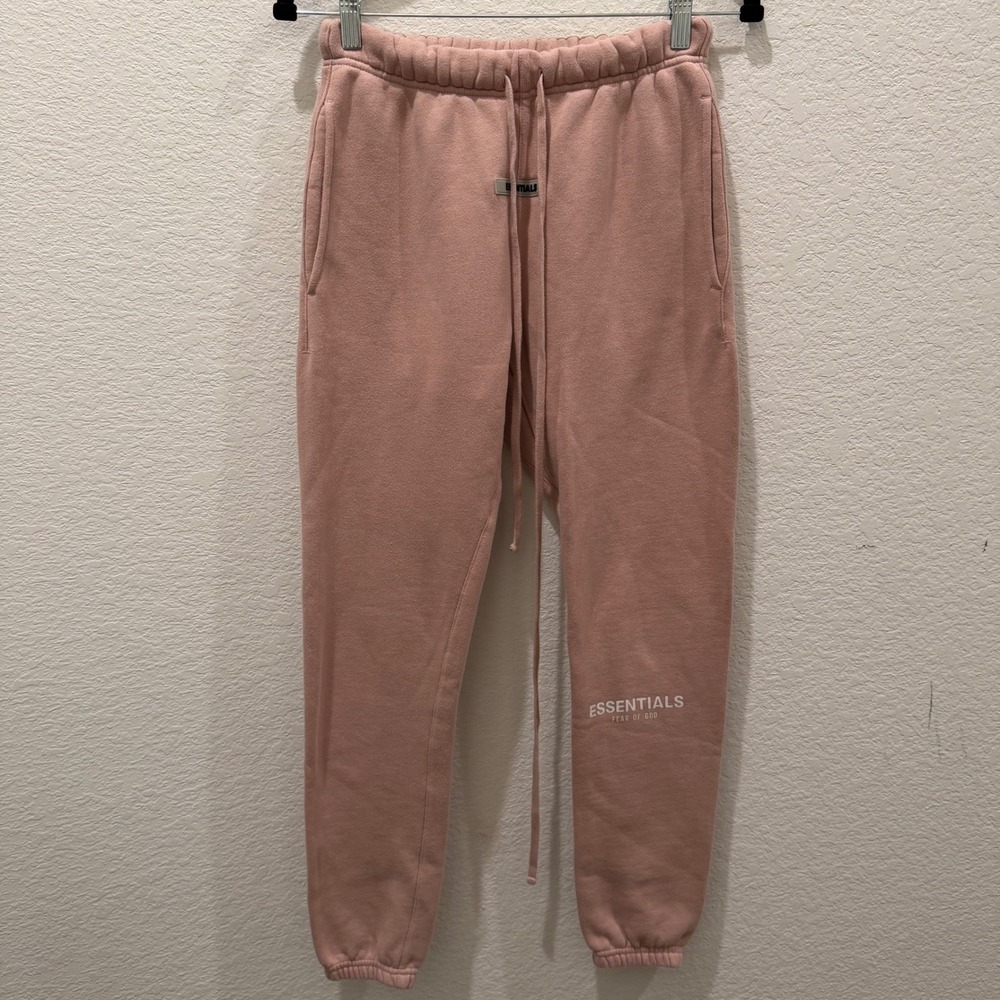 Fear of God Essentials Pink Fleece Jogger Sweatpants XXS Women Pink